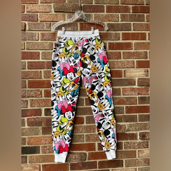 Disney Mickey and Friends Big Head All Over Print Joggers Sz XS (1) - Picture 4 of 11